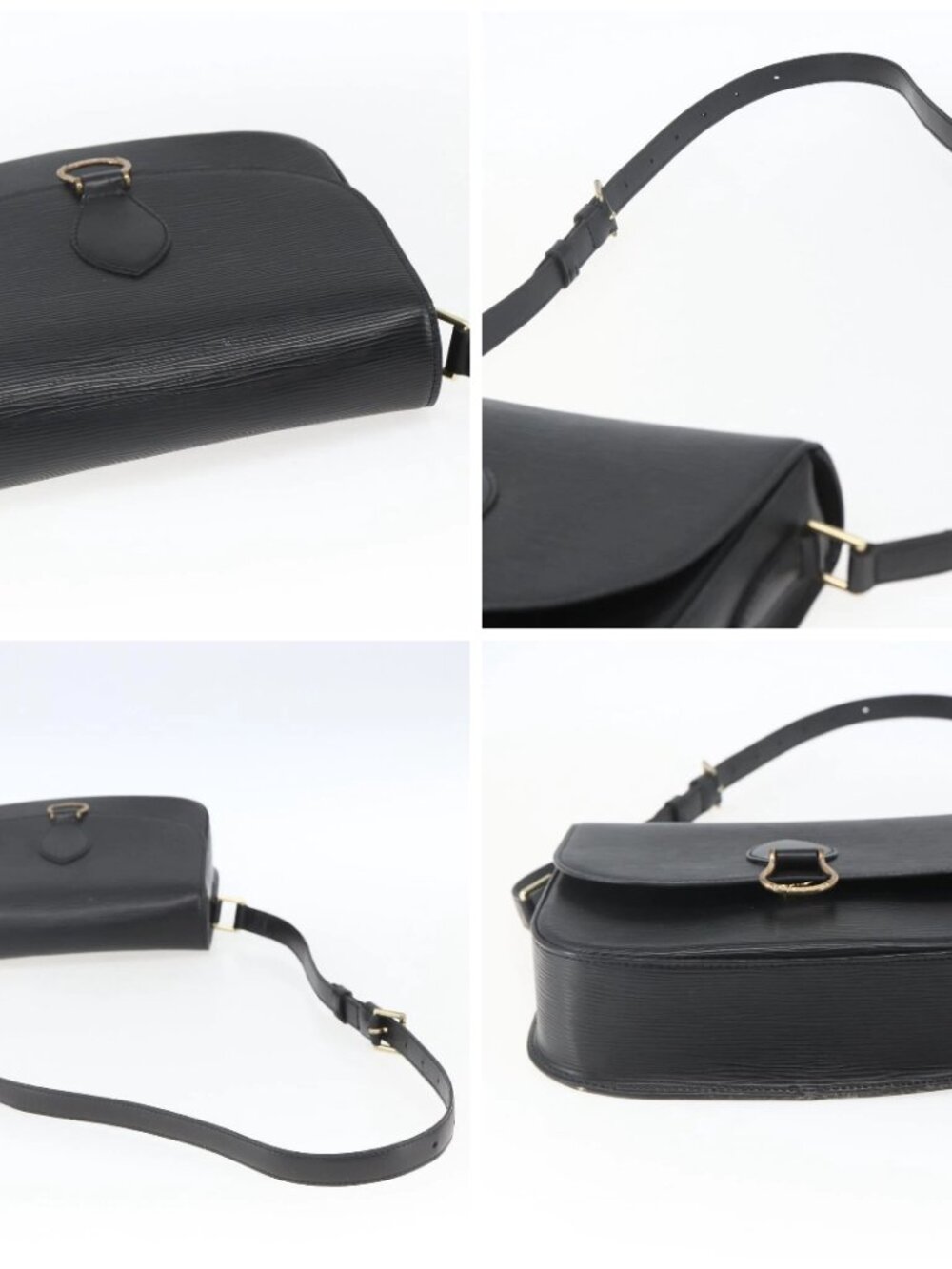 LOUIS VUITTON Epi Saint Cloud GM Shoulder Bag Black Noir - Picture 16 of 16